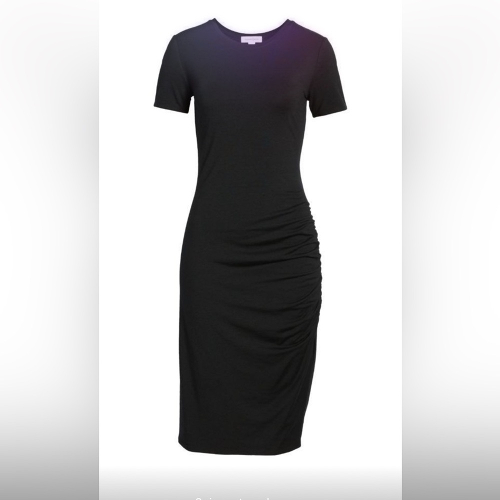 Treasure & Bond Black Midi Dress